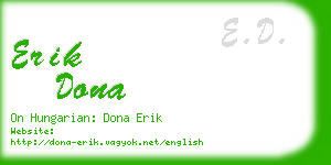 erik dona business card